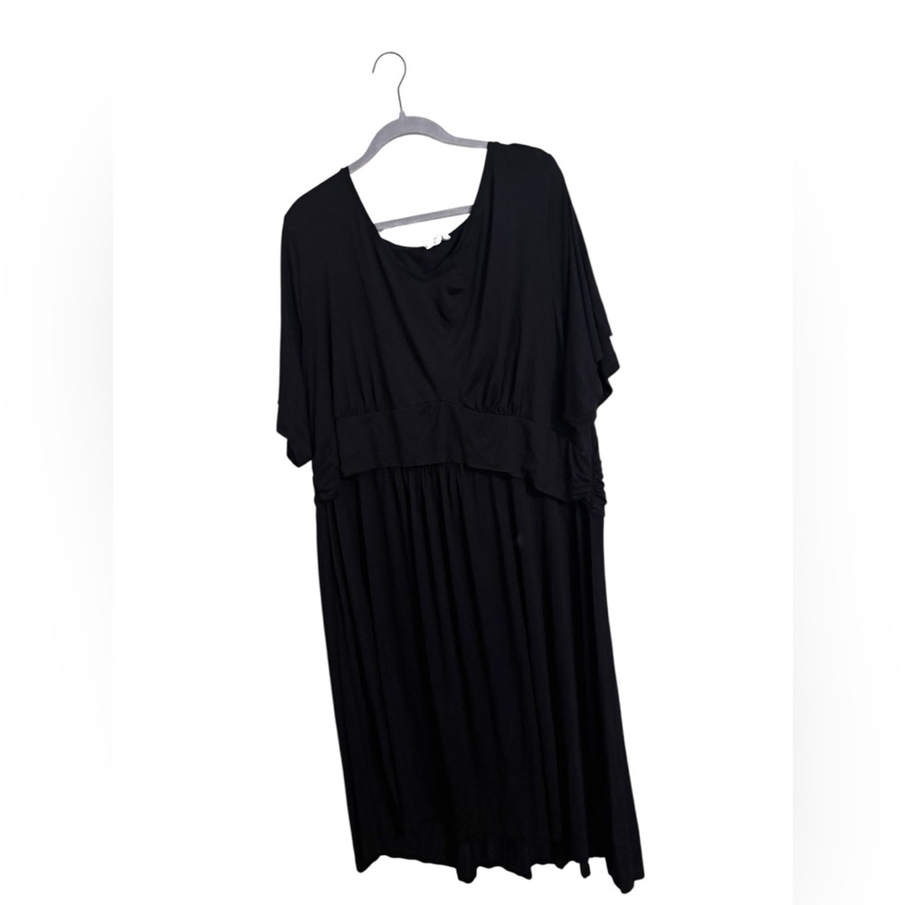 Seraphine Black Maternity Nursing Pleaded Midi Dress Size‎ 22